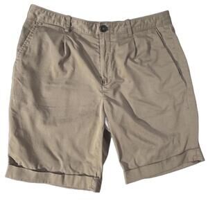 ZARA‎ MAN Chino Shorts Men's 30 Tan Khaki Cotton READ